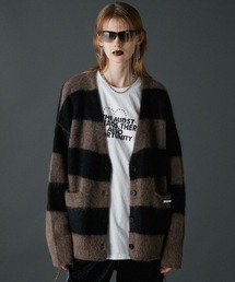 PRANK PROJECT | 【24WINTER PRE ORDER】アルパカボーダーシャギーカーディガン / Alpaca Border Shaggy Cardigan(カーディガン/ボレロ)