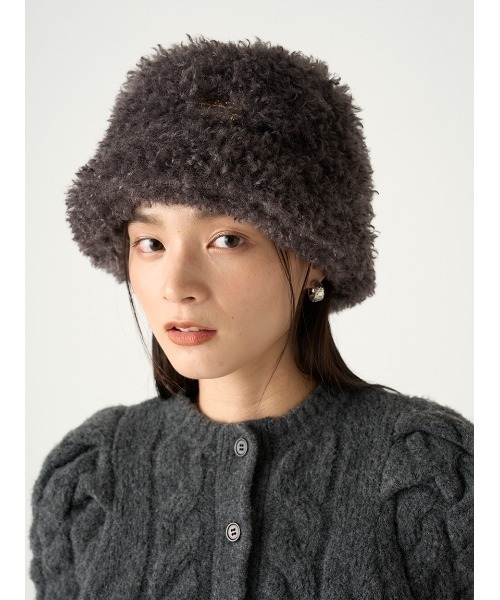 FRAY I.D（フレイアイディー）の「【pierrecardin】ファーバケットハット（ハット・レディース・アイボリー/グレー・FREE）」の10枚目の写真