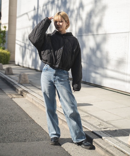 MIEL CRISHUNANT（ミエルクリシュナ）の「リバーシブルキルティングボアブルゾン（ブルゾン・レディース・アイボリー/ブラック/カーキ・FREE）」の4枚目の写真