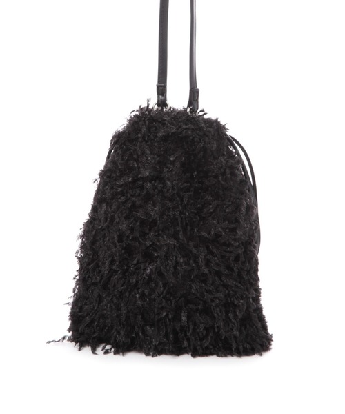 LAKOLE（ラコレ）の「フェザー巾着ショルダーバッグ / 132245（ショルダーバッグ・レディース・ブラック/ライトグレー/ライトグリーン・FREE）」の16枚目の写真