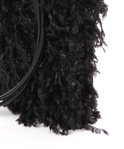 LAKOLE（ラコレ）の「フェザー巾着ショルダーバッグ / 132245（ショルダーバッグ・レディース・ブラック/ライトグレー/ライトグリーン・FREE）」の13枚目の写真