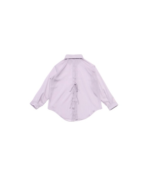 ZOZO限定】バックスリット シアー シャツ シースルー リボン
