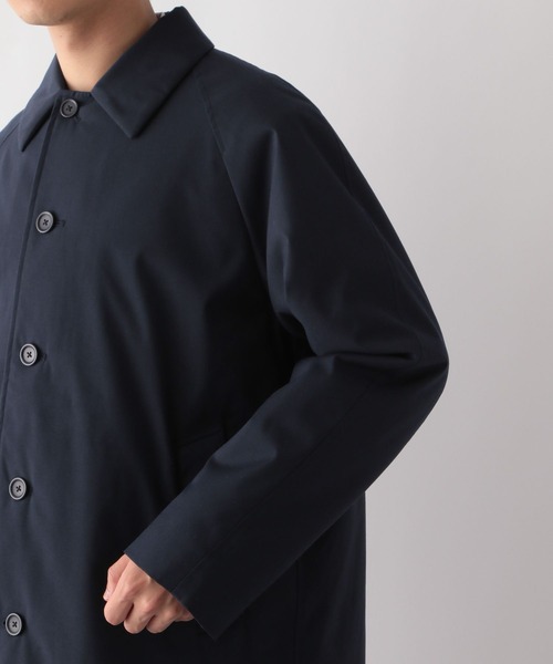 GLOBAL WORK（グローバルワーク）の「ライトウォームショートステンカラーコート/115830（ステンカラーコート・メンズ・ネイビー・SMALL/MEDIUM/LARGE/X-LARGE）」の2枚目の写真