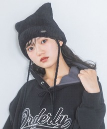 repipi armario | シャギーネコミミワッチ(ニットキャップ/ビーニー)