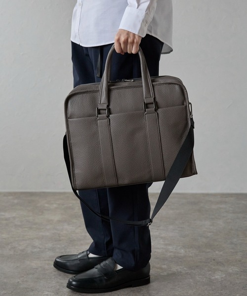 GUSCIO UOMO（グッシオ ウォーモ）の「【グッシオウォーモ】　ビジネスバッグ　ブリーフケース（ビジネスバッグ・メンズ・ネイビー/ダークグレー/ブラック・FREE）」の13枚目の写真