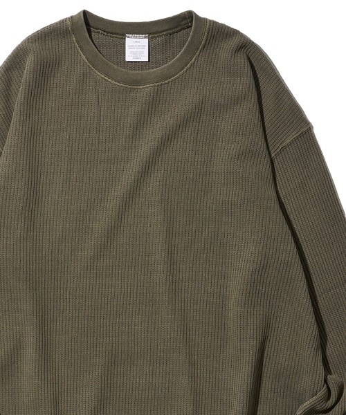 【セール】【SEABEES/シービーズ】THERMAL PIGMENT CREWNECK T-SHIRT / サーマルピグメントクルーネックTシャツ（Tシャツ/カットソー）｜ADPOSION（アドポーション）