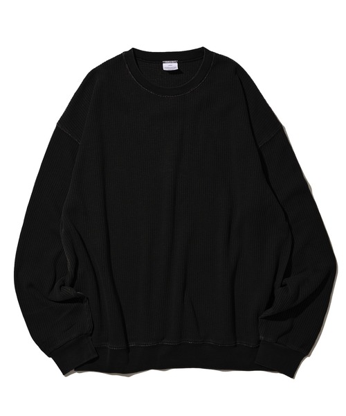ADPOSION（アドポーション）の「【SEABEES/シービーズ】THERMAL PIGMENT CREWNECK T-SHIRT / サーマルピグメントクルーネックTシャツ（Tシャツ/カットソー・メンズ・アイボリー/ブラック/グレー/オリーブ/チャコールグレー・LARGE/MEDIUM）」の15枚目の写真