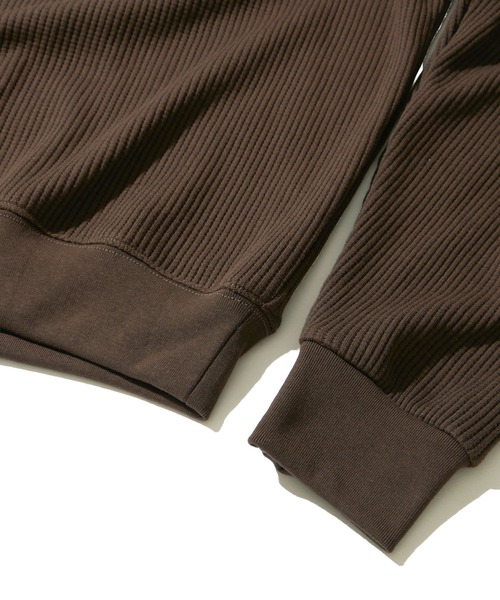 ADPOSION(アドポーション)の「【SEABEES/シービーズ】THERMAL PIGMENT CREWNECK T-SHIRT / サーマルピグメントクルーネックTシャツ(Tシャツ/カットソー・メンズ・アイボリー/ブラック/グレー/オリーブ/チャコールグレー/ブラウン・LARGE/MEDIUM)」の18枚目の写真