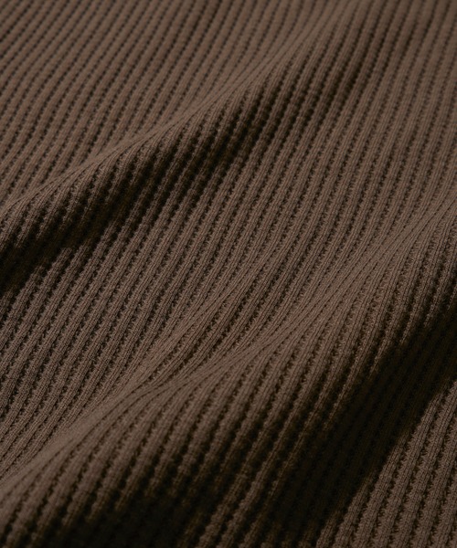 ADPOSION(アドポーション)の「【SEABEES/シービーズ】THERMAL PIGMENT CREWNECK T-SHIRT / サーマルピグメントクルーネックTシャツ(Tシャツ/カットソー・メンズ・アイボリー/ブラック/グレー/オリーブ/チャコールグレー/ブラウン・LARGE/MEDIUM)」の17枚目の写真