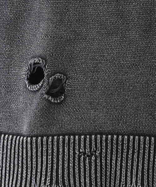 HARE（ハレ）の「ブリーチダメージニットプルオーバー(HARE)（ニット/セーター・メンズ・パープル/ブルー/ブラック/ブラック系その他・FREE）」の20枚目の写真