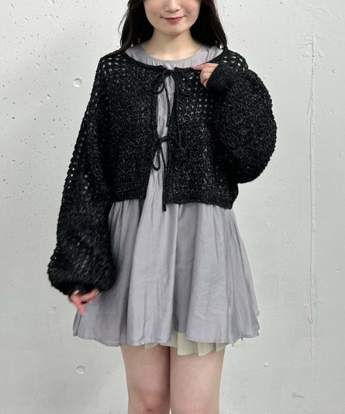 archives（アルシーヴ）の「ドロストウェストシアーチュニック（シャツ/ブラウス・レディース・グレー/オフホワイト/ブラック・MEDIUM）」の2枚目の写真