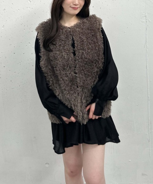 archives（アルシーヴ）の「ドロストウェストシアーチュニック（シャツ/ブラウス・レディース・グレー/オフホワイト/ブラック・MEDIUM）」の14枚目の写真