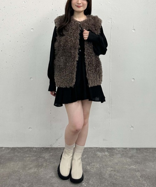 archives（アルシーヴ）の「ドロストウェストシアーチュニック（シャツ/ブラウス・レディース・グレー/オフホワイト/ブラック・MEDIUM）」の15枚目の写真