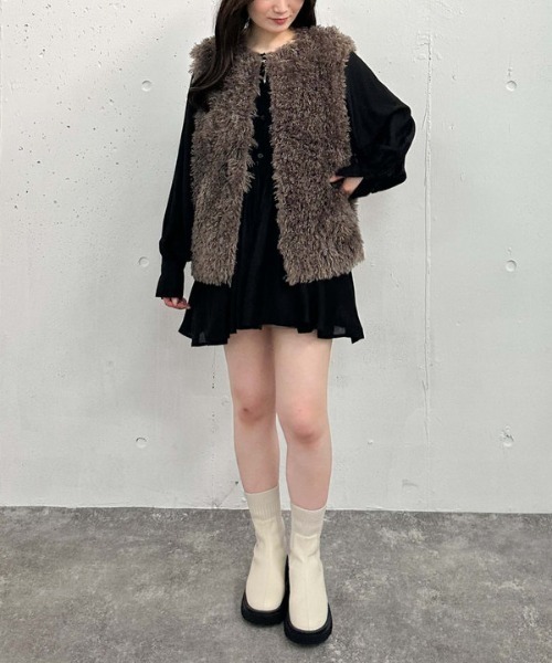 archives（アルシーヴ）の「ドロストウェストシアーチュニック（シャツ/ブラウス・レディース・グレー/オフホワイト/ブラック・MEDIUM）」の16枚目の写真