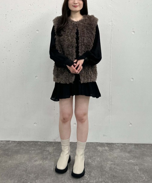 archives（アルシーヴ）の「ドロストウェストシアーチュニック（シャツ/ブラウス・レディース・グレー/オフホワイト/ブラック・MEDIUM）」の17枚目の写真