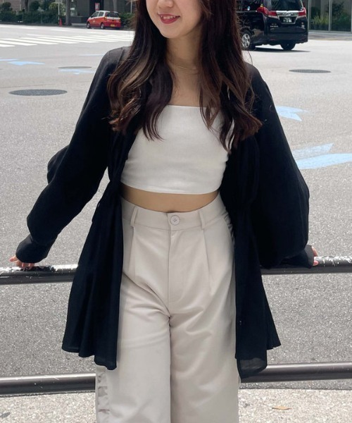 archives（アルシーヴ）の「ドロストウェストシアーチュニック（シャツ/ブラウス・レディース・グレー/オフホワイト/ブラック・MEDIUM）」の19枚目の写真