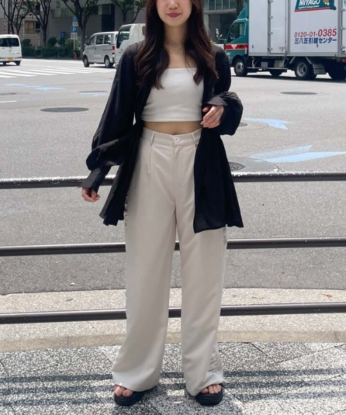 archives（アルシーヴ）の「ドロストウェストシアーチュニック（シャツ/ブラウス・レディース・グレー/オフホワイト/ブラック・MEDIUM）」の20枚目の写真