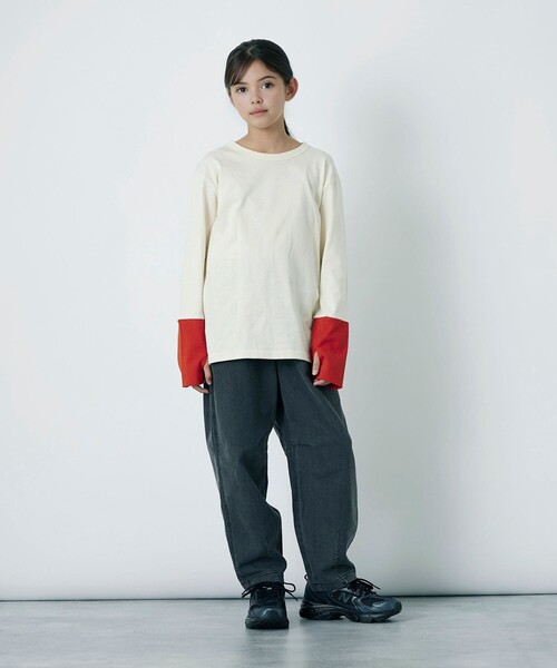 green label relaxing（グリーンレーベルリラクシング）の「TJ デニム カーブパンツ / キッズ  140cm-160cm - ストレッチ -（デニムパンツ・キッズ・ライトブルー/コバルトブルー/ブラック・140cm/160cm/150cm）」の5枚目の写真