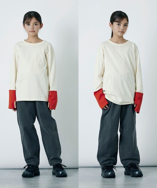 green label relaxing（グリーンレーベルリラクシング）の「TJ デニム カーブパンツ / キッズ  140cm-160cm - ストレッチ -（デニムパンツ・キッズ・ライトブルー/コバルトブルー/ブラック・140cm/160cm/150cm）」の8枚目の写真