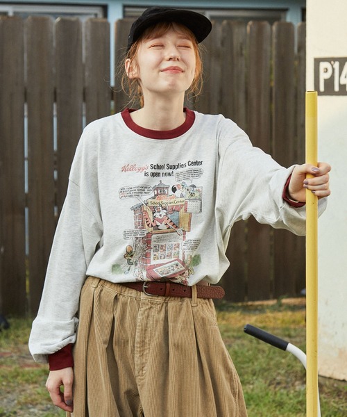 ANTIPAST Madrigal別注　フロックカットソー　未使用美品 セール】箔プリントアソートコンパクトTシャツ（Tシャツ