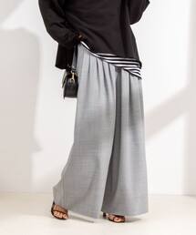 NOLLEY’S | ◇【WEB限定サイズあり】《セットアップ対応》ウォッシャブルMannishワイドパンツ(その他パンツ)