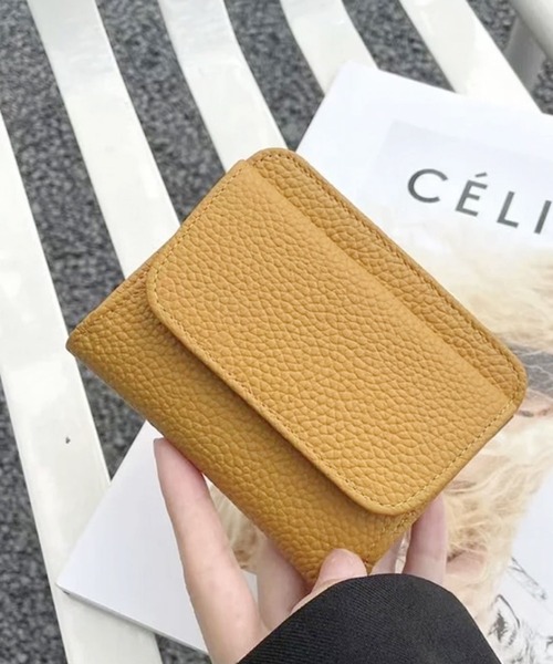 ammy.(エイミードット)の「【 ammy. / エイミードット 】 マット レザー ミニ ウォレット / 財布(財布・レディース・ブラウン/ブラック/グレイッシュベージュ/マスタード/ダークグリーン・FREE)」の5枚目の写真