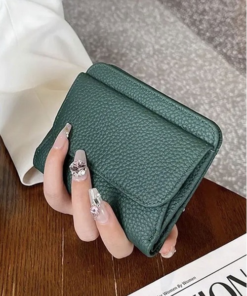 ammy.(エイミードット)の「【 ammy. / エイミードット 】 マット レザー ミニ ウォレット / 財布(財布・レディース・ブラウン/ブラック/グレイッシュベージュ/マスタード/ダークグリーン・FREE)」の4枚目の写真