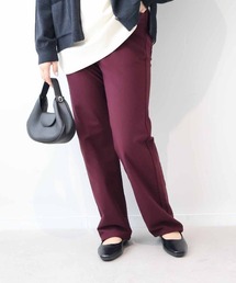 【L~6L 大きいサイズ】裏起毛ストレッチストレートパンツ