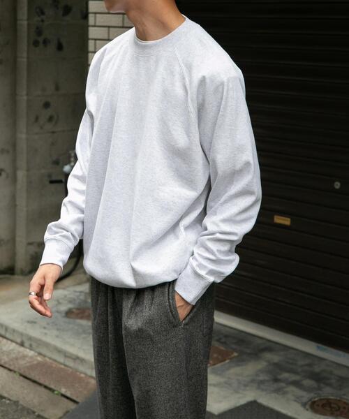 FORK&SPOON(フォークアンドスプーン)の「FORK&SPOON ダブルフェイスジャージープルオーバー(スウェット・メンズ・グレー系その他/チャコールグレー・4/5)」の1枚目の写真