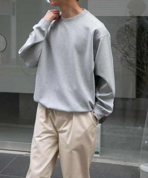FORK&SPOON(フォークアンドスプーン)の「FORK&SPOON ダブルフェイスジャージープルオーバー(スウェット・メンズ・グレー系その他/チャコールグレー・4/5)」の3枚目の写真