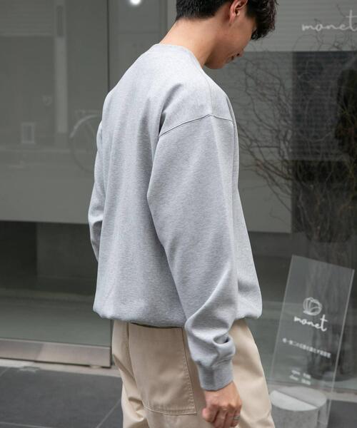 FORK&SPOON(フォークアンドスプーン)の「FORK&SPOON ダブルフェイスジャージープルオーバー(スウェット・メンズ・グレー系その他/チャコールグレー・4/5)」の7枚目の写真