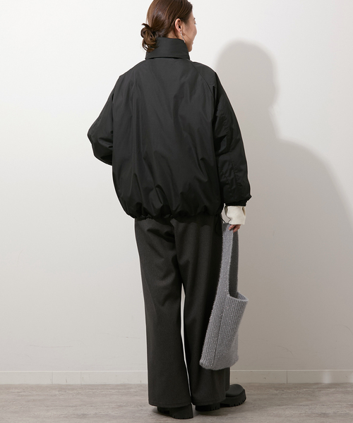 JOURNAL STANDARD relume（ジャーナルスタンダード　レリューム）の「別注 WILD THINGS×TAION×relume HAPPY JKT：リバーシブルダウンジャケット（ダウンジャケット/コート・レディース・ブラック/ベージュ・SMALL/MEDIUM）」の13枚目の写真