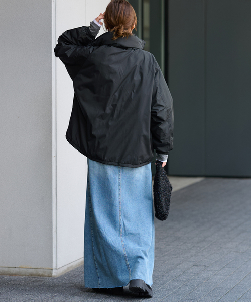 JOURNAL STANDARD relume（ジャーナルスタンダード　レリューム）の「別注 WILD THINGS×TAION×relume HAPPY JKT：リバーシブルダウンジャケット（ダウンジャケット/コート・レディース・ブラック/ベージュ・SMALL/MEDIUM）」の20枚目の写真