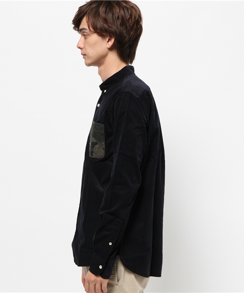 GLOBAL WORK（グローバルワーク）の「コーデュロイシャツ長袖/568254（シャツ/ブラウス・メンズ・グリーン/ネイビー/カーキ/グレー/グレー系その他・MEDIUM/SMALL/LARGE/X-LARGE）」の7枚目の写真