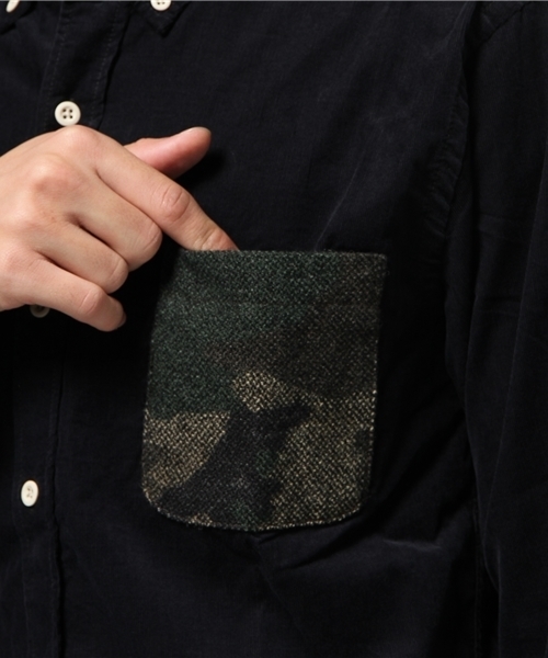 GLOBAL WORK（グローバルワーク）の「コーデュロイシャツ長袖/568254（シャツ/ブラウス・メンズ・グリーン/ネイビー/カーキ/グレー/グレー系その他・MEDIUM/SMALL/LARGE/X-LARGE）」の11枚目の写真