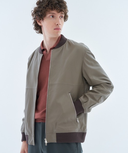 【セール】ESTNATION / ラムナッパレザー ジップアップブルゾン（ブルゾン）｜ESTNATION（エストネーション） 107,800円