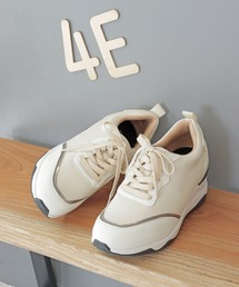 masyugirl（マシュガール）の「【4E 幅広】3Dインソール サイドファスナー付き厚底スニーカー（スニーカー）」