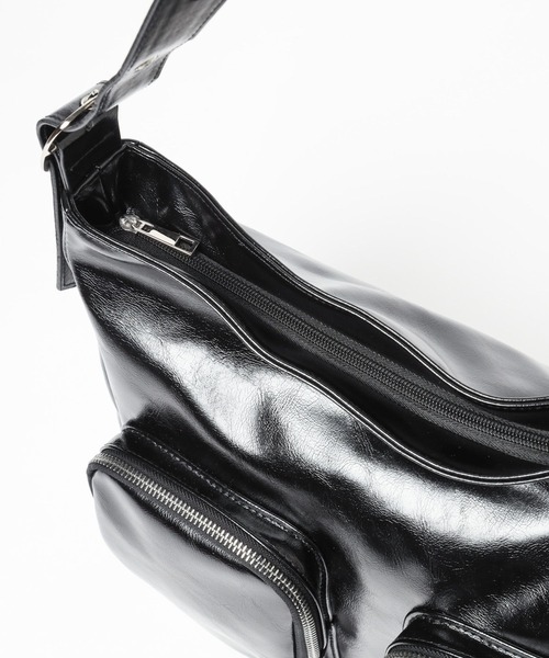 LEPSIM（レプシィム）の「フェイクレザーダブルポケットショルダー　147093（ショルダーバッグ・レディース・ブラック/ブラウン・ONE SIZE）」の16枚目の写真