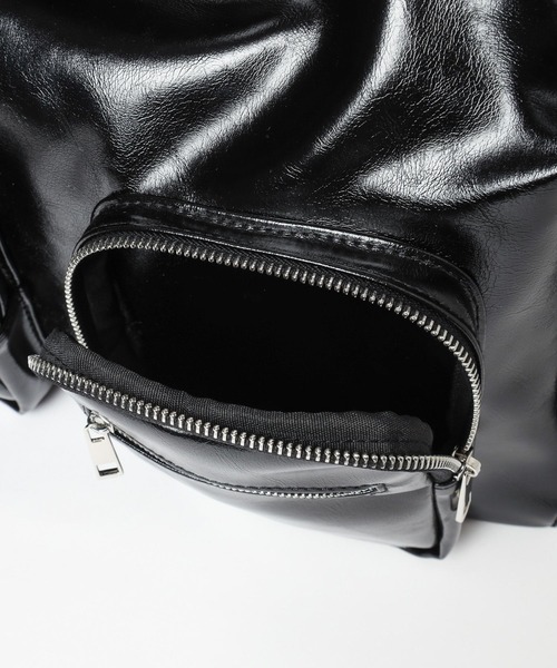 LEPSIM（レプシィム）の「フェイクレザーダブルポケットショルダー　147093（ショルダーバッグ・レディース・ブラック/ブラウン・ONE SIZE）」の21枚目の写真