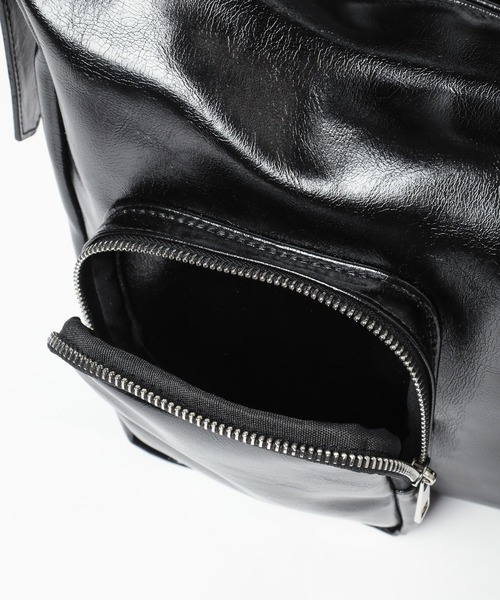 LEPSIM（レプシィム）の「フェイクレザーダブルポケットショルダー　147093（ショルダーバッグ・レディース・ブラック/ブラウン・ONE SIZE）」の22枚目の写真