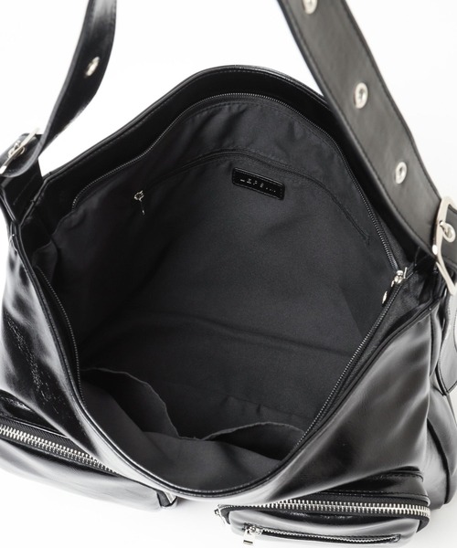 セール】フェイクレザーダブルポケットショルダー 147093（ショルダー