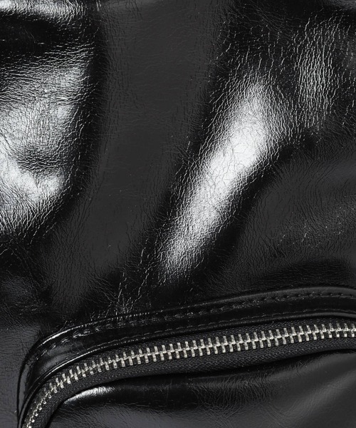 セール】フェイクレザーダブルポケットショルダー 147093（ショルダー