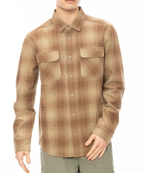 RVCA（ルーカ）の「RVCA メンズ DAYSHIFT FLANNEL LS 長袖シャツ 【2024年秋冬モデル】/ルーカチェックネルシャツ（シャツ/ブラウス・メンズ・ブラウン/ブラック系その他/ブラウン系その他・SMALL/MEDIUM/LARGE/X-LARGE）」の3枚目の写真