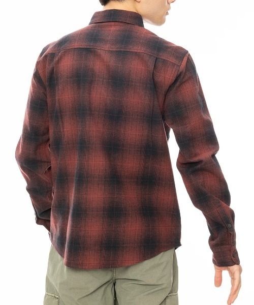 RVCA（ルーカ）の「RVCA メンズ DAYSHIFT FLANNEL LS 長袖シャツ 【2024年秋冬モデル】/ルーカチェックネルシャツ（シャツ/ブラウス・メンズ・ブラウン/ブラック系その他/ブラウン系その他・SMALL/MEDIUM/LARGE/X-LARGE）」の13枚目の写真