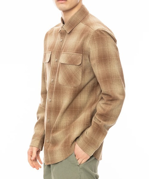 RVCA（ルーカ）の「RVCA メンズ DAYSHIFT FLANNEL LS 長袖シャツ 【2024年秋冬モデル】/ルーカチェックネルシャツ（シャツ/ブラウス・メンズ・ブラウン/ブラック系その他/ブラウン系その他・SMALL/MEDIUM/LARGE/X-LARGE）」の11枚目の写真