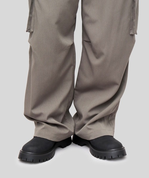 glabella（グラベラ）の「厚底 スタイルアップ ワークブーツ（サイドジップ仕様・インヒール入り）（ブーツ・メンズ・ブラック/キャメル・M/S/L）」の4枚目の写真