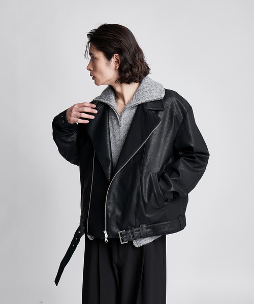SINSS(シンス)の「Loose silhouette zip knit / ルーズシルエットジップニット(ニット/セーター・メンズ・ブラウン/チャコール/ブルー/ライトグレー・SMALL/MEDIUM/LARGE/X-SMALL)」の10枚目の写真