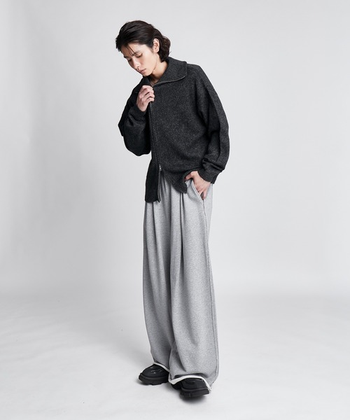 SINSS(シンス)の「Loose silhouette zip knit / ルーズシルエットジップニット(ニット/セーター・メンズ・ブラウン/チャコール/ブルー/ライトグレー・SMALL/MEDIUM/LARGE/X-SMALL)」の15枚目の写真