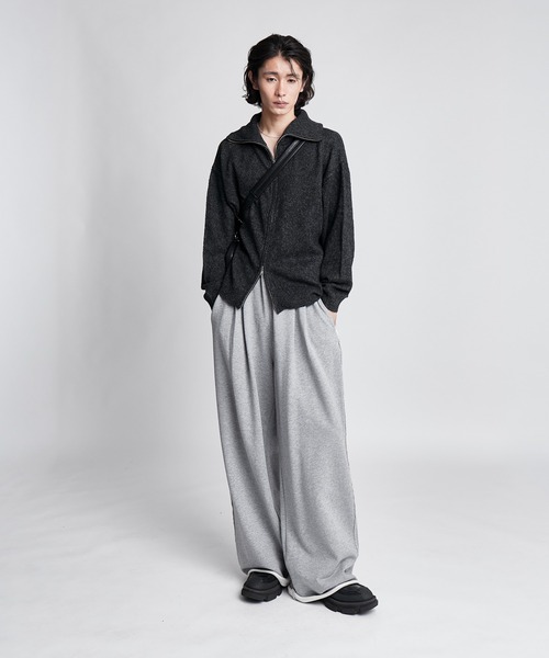 SINSS(シンス)の「Loose silhouette zip knit / ルーズシルエットジップニット(ニット/セーター・メンズ・ブラウン/チャコール/ブルー/ライトグレー・SMALL/MEDIUM/LARGE/X-SMALL)」の18枚目の写真