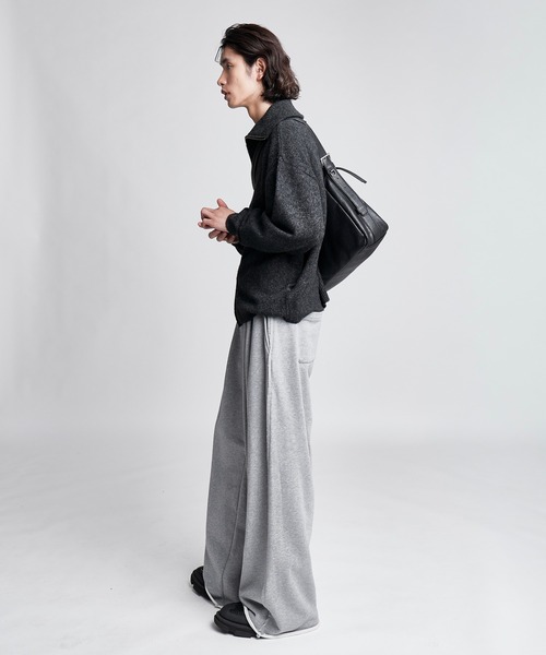SINSS(シンス)の「Loose silhouette zip knit / ルーズシルエットジップニット(ニット/セーター・メンズ・ブラウン/チャコール/ブルー/ライトグレー・SMALL/MEDIUM/LARGE/X-SMALL)」の19枚目の写真